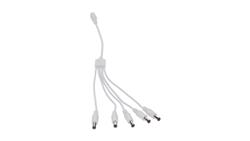 Rozgałęźnik DC 5.5X2.1 5W-1G biały 32cm 22/20awg-55231