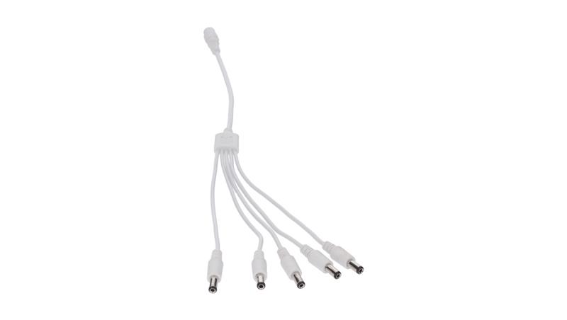 Rozgałęźnik DC 5.5X2.1 5W-1G biały 32cm 22/20awg-55231 Rozgałęźnik DC 5.5X2.1 5W-1G biały 32cm 22/20awg-55231