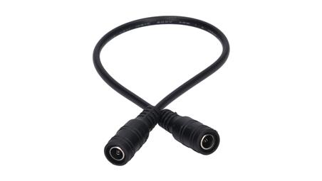 Przedłużka DC 5.5/2.1 1G-1G czarna 30cm 22/20awg-55232