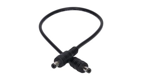 Przedłużka DC 5.5/2.1 1W-1W czarna 30cm 22/20awg-55738