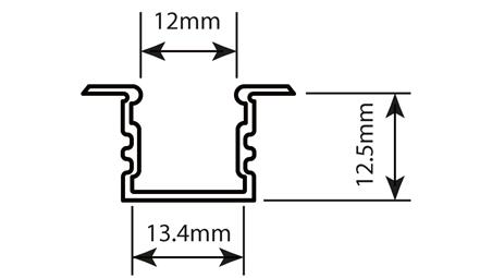 Profil led Standard Plus 2m anodowany-55758