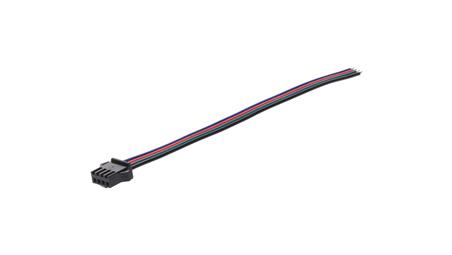 Wtyk RGB 4-pin czarny do sterownika-55771