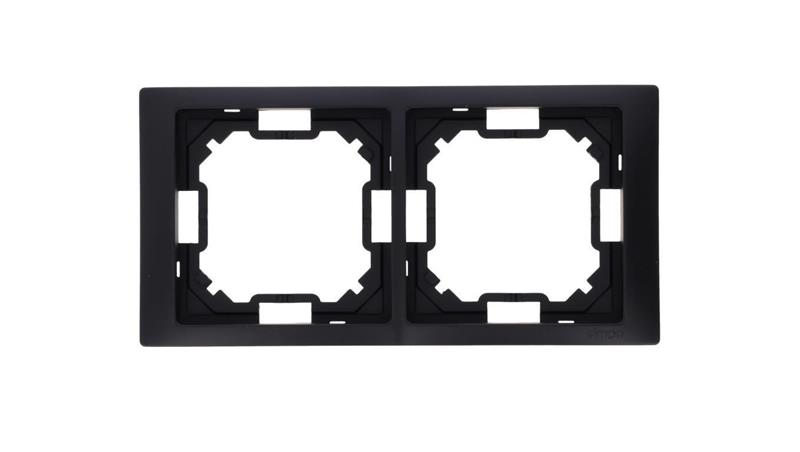Simon Basic Ramka 2-krotna Neos IP20 czarny mat BMRC2/49-36286