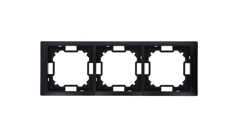Simon Basic Ramka 3-krotna Neos IP20 czarny mat BMRC3/49-36304