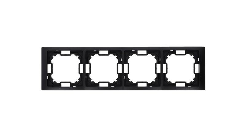 Simon Basic Ramka 4-krotna Neos IP20 czarny mat BMRC4/49-36367