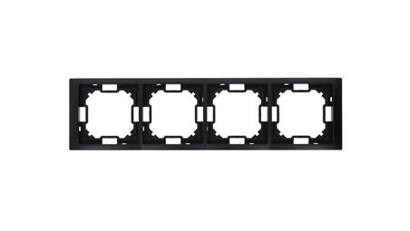 Simon Basic Ramka 4-krotna Neos IP20 czarny mat BMRC4/49-36367