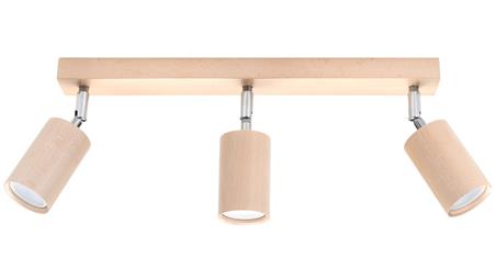 Plafon BERG 3 naturalne drewno SL.0703 SOLLUX-57695
