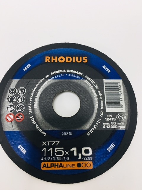 Tarcza metal pł.41-115x1,0x22 XT77-ALPHA RHODIUS