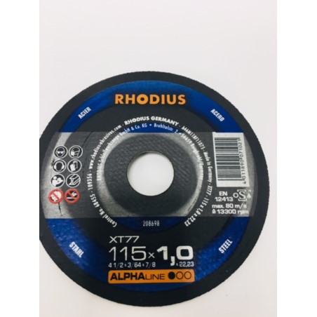 Tarcza metal pł.41-115x1,0x22 XT77-ALPHA RHODIUS