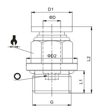 Złączka wtykowa prosta G1/8z do węża 8, MN //WBIJAĆ KOD: 122.018-6 !!///