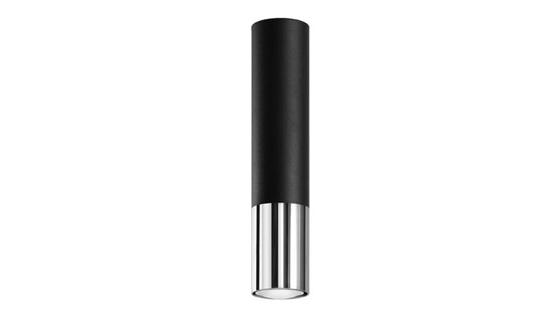 Plafon LOOPEZ czarny/chrom SL.0939 SOLLUX-57754