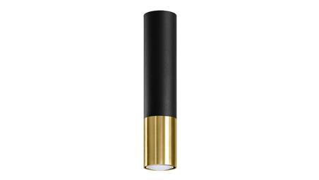 Plafon LOOPEZ czarny/złoty SL.0951 SOLLUX-57768