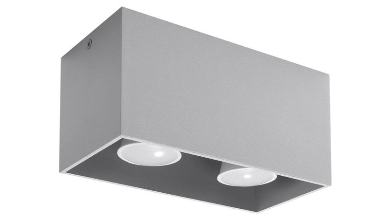 Plafon QUAD MAXI Szary SL.0382 SOLLUX-57700
