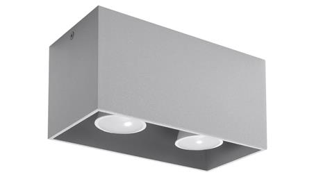 Plafon QUAD MAXI Szary SL.0382 SOLLUX-57700