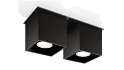 Plafon QUAD 2 Czarny SL.0063 SOLLUX-57658