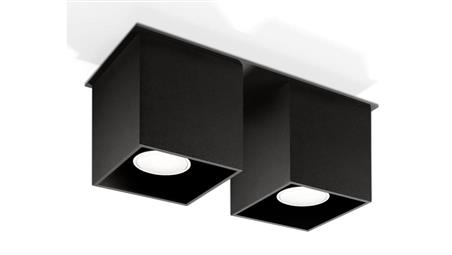 Plafon QUAD 2 Czarny SL.0063 SOLLUX-57658