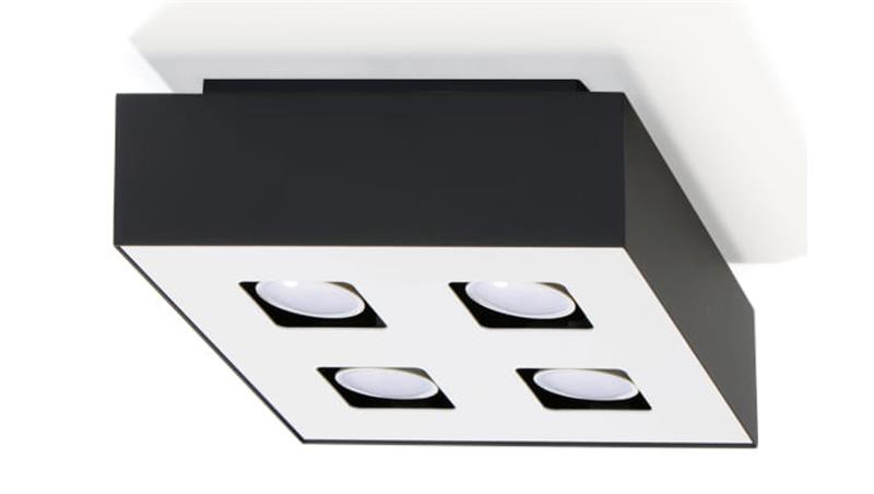 Plafon MONO 4 Czarny SL.0073 SOLLUX-57786 Plafon MONO 4 Czarny SL.0073 SOLLUX-57786
