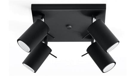 Plafon RING 4 Czarny SL.0094 SOLLUX-57760