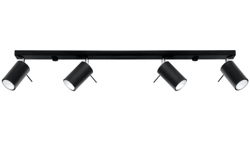 Plafon RING 4L Czarny SL.0332 SOLLUX-57758