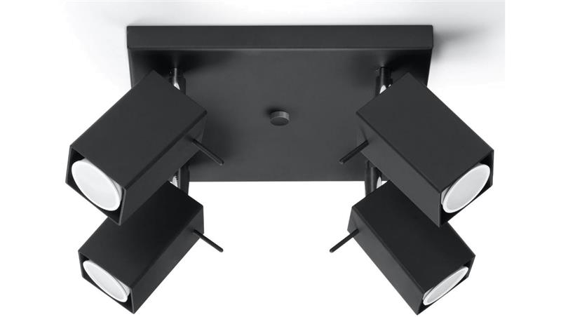Plafon MERIDA 4 Czarny SL.0102 SOLLUX-57766