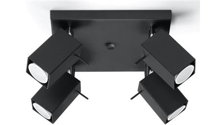 Plafon MERIDA 4 Czarny SL.0102 SOLLUX-57766