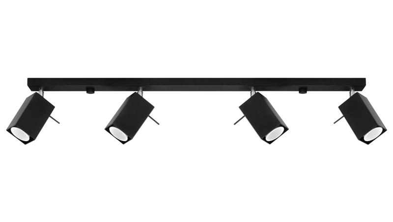 Plafon MERIDA 4L Czarny SL.0459 SOLLUX-57690