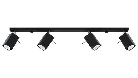 Plafon MERIDA 4L Czarny SL.0459 SOLLUX-57690