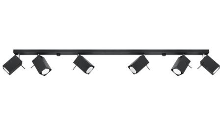 Plafon MERIDA 6L Czarny SL.0460 SOLLUX-57713