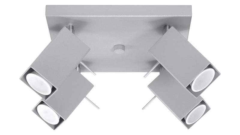 Plafon MERIDA 4 Szary SL.0458 SOLLUX-57737