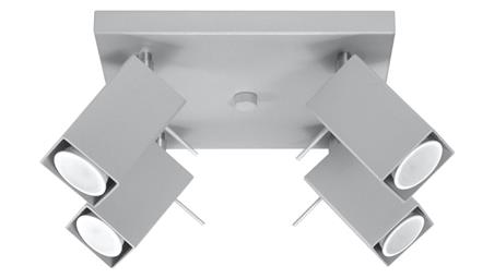 Plafon MERIDA 4 Szary SL.0458 SOLLUX-57737