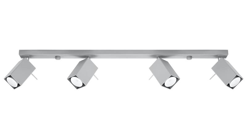 Plafon MERIDA 4L Szary SL.0461 SOLLUX-57812
