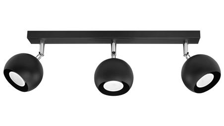 Plafon OCULARE 3 Czarny SL.0445 SOLLUX-57769