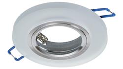 Oczko sufitowe szklane OKRĄGŁE. Kolor: BIAŁY EKOS206 Milagro-54931