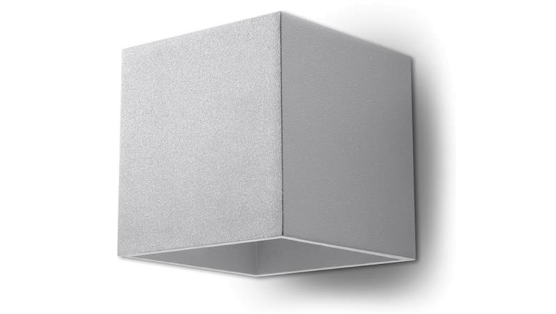 Kinkiet QUAD 1 Szary SL.0058 SOLLUX-59589 Kinkiet QUAD 1 Szary SL.0058 SOLLUX-59589