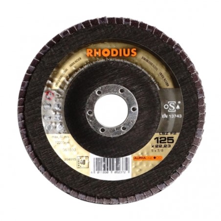 Polerdysk LSZF 125x22 ZRAgr60 TOP RHODIUS