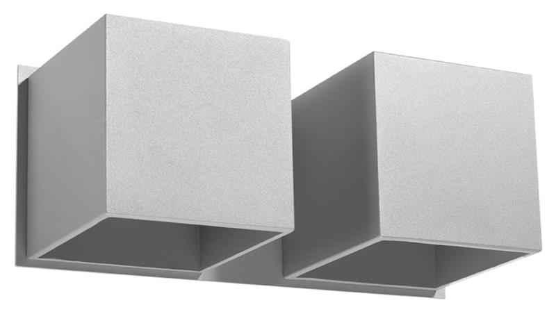 Kinkiet QUAD 2 szary SL.0658 SOLLUX-59596