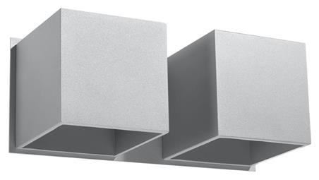 Kinkiet QUAD 2 szary SL.0658 SOLLUX-59596