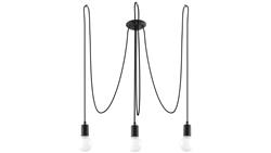 Żyrandol EDISON 3 Czarny SL.0370 SOLLUX-60726