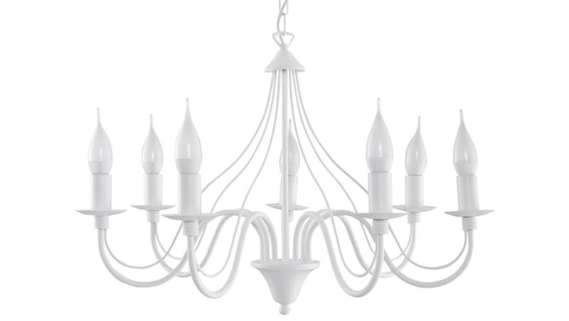 Żyrandol MINERWA 7 Biały SL.0215 SOLLUX-60738