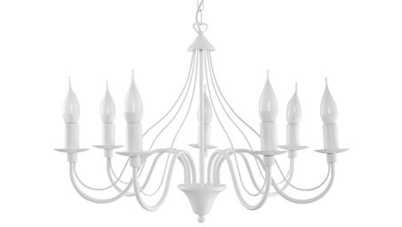 Żyrandol MINERWA 7 Biały SL.0215 SOLLUX-60738