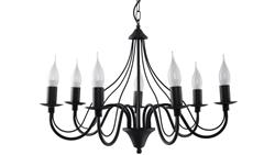 Żyrandol MINERWA 7 Czarny SL.0219 SOLLUX-60757