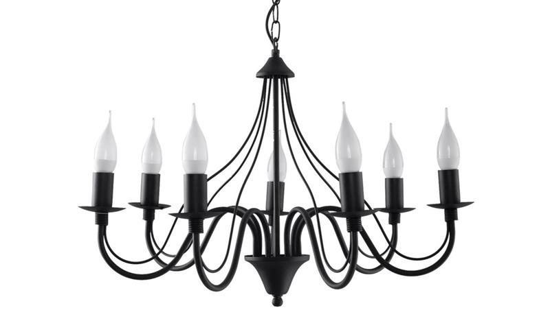 Żyrandol MINERWA 7 Czarny SL.0219 SOLLUX-60757 Żyrandol MINERWA 7 Czarny SL.0219 SOLLUX-60757