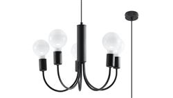 Żyrandol PICCOLO 5 czarny SL.0855 SOLLUX-60764