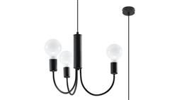 Żyrandol PICCOLO 3 czarny SL.0856 SOLLUX-60763
