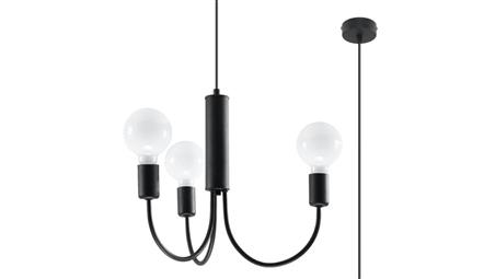 Żyrandol PICCOLO 3 czarny SL.0856 SOLLUX-60763