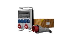 Rozdzielnica budowlana na stojaku z kablem TD-S/FI SKHU 2x32A 4x230V Schuko Doktorvolt 0182-66508