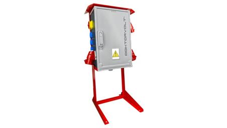 Rozdzielnica na stojaku OS-S/FI SET 2x32A 1x16A 8x230V schuko Doktorvolt 8379-66509