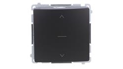 Simon Basic Łącznik roletowy trójpozycyjny 1-0-2 (moduł), szybkozłącza, czarny BMZW1K.01/49-35807