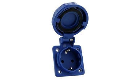 Gniazdo tablicowe proste hermetyczne 230V 16A IP67 system Schuko Doktorvolt 9986-31821