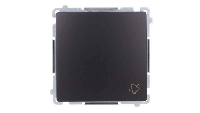 Simon Basic Przycisk dzwonek (moduł) 10AX, 250V, szybkozłącza, czarny BMD1.01/49-29442